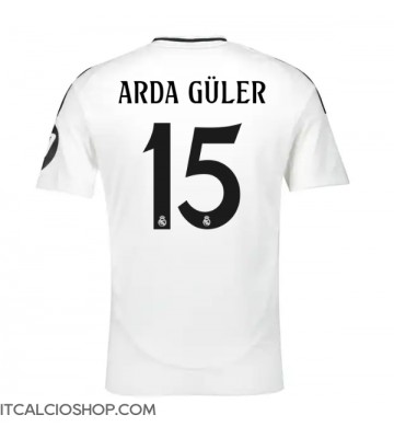 Real Madrid Arda Guler #15 Prima Maglia 2024-25 Manica Corta
